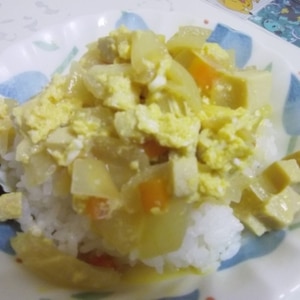 高野豆腐の卵丼